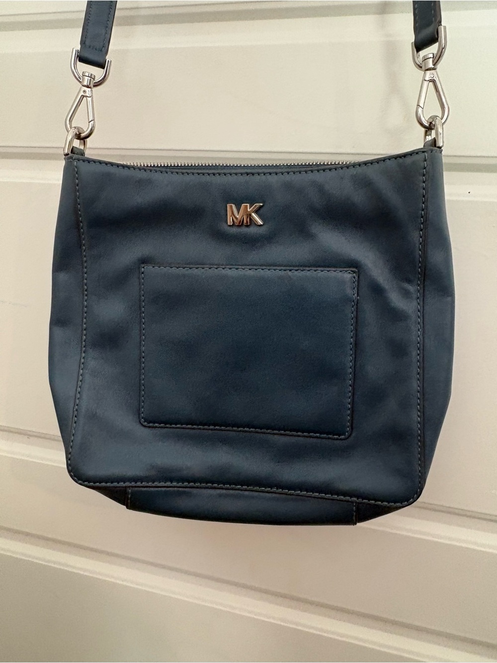Michael Kors Teal Blue Leather Crossbody Bag